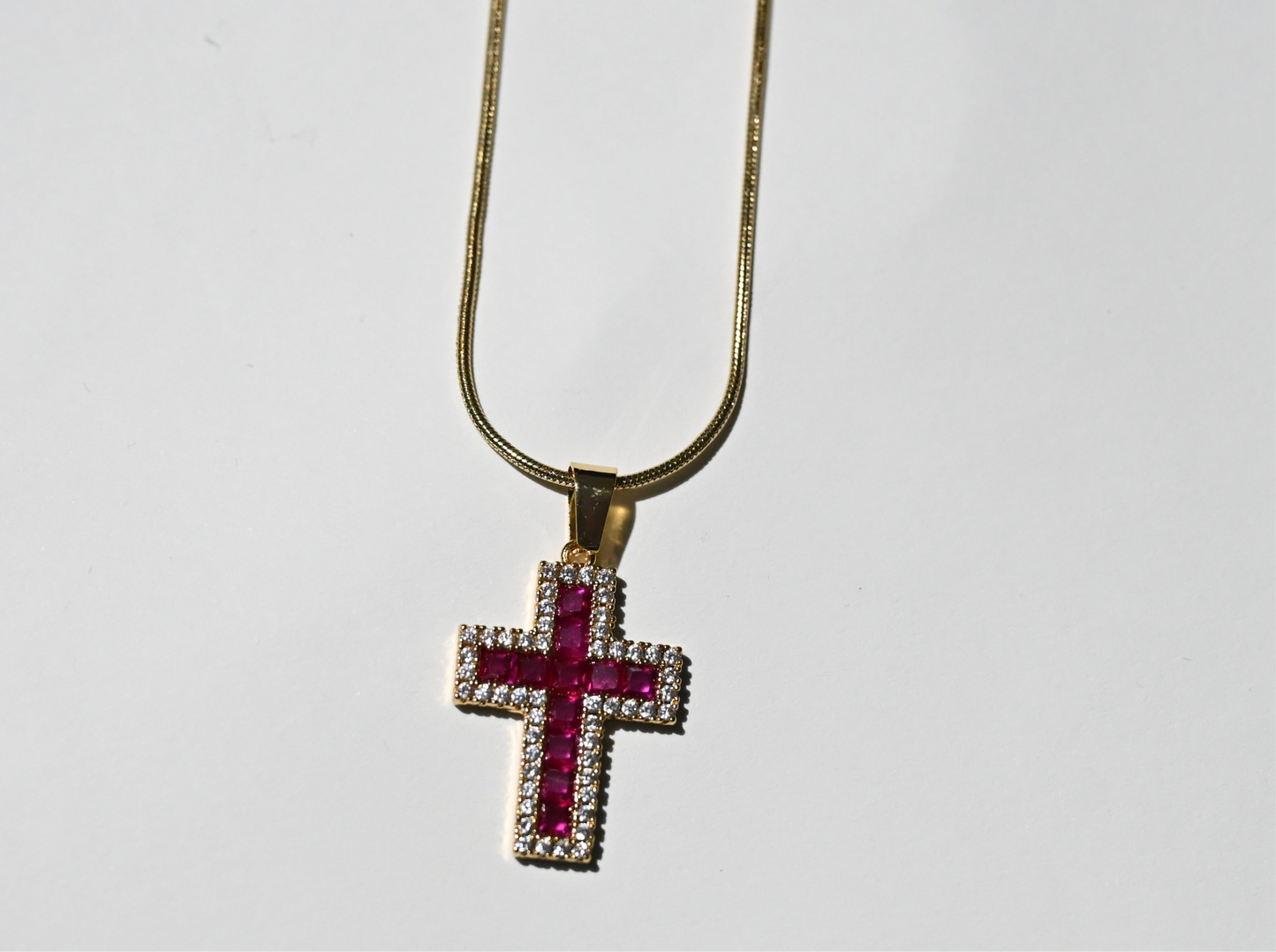 Collana Croce Smeraldo