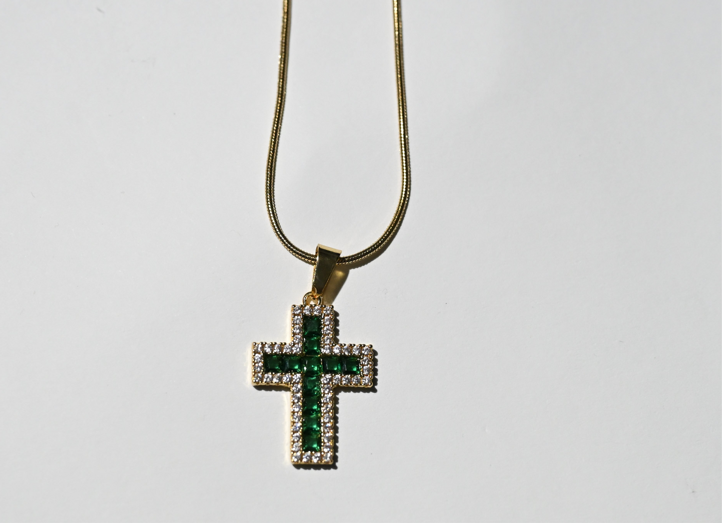 Collana Croce Smeraldo