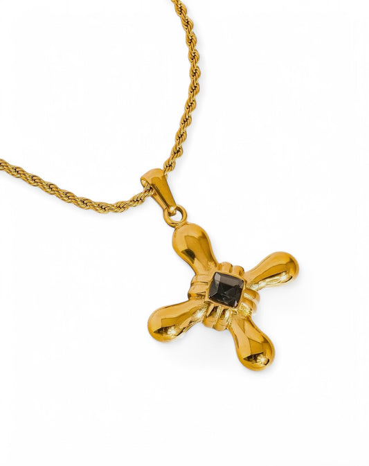 Collana Round Cross